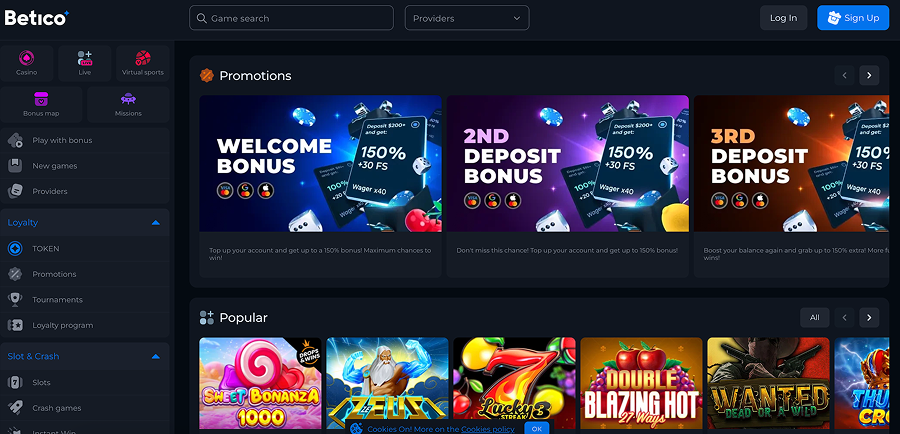 Web Site Betico Online Casino