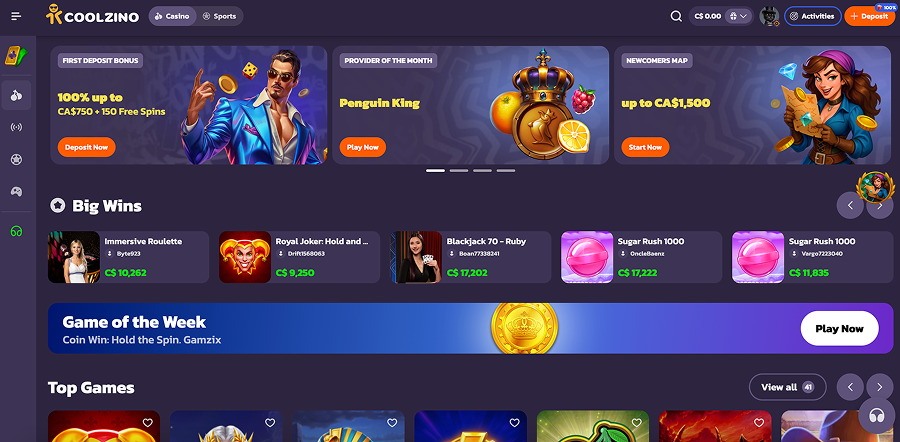 CoolZino Casino Online Website WebSite Cool Zino Online Casino