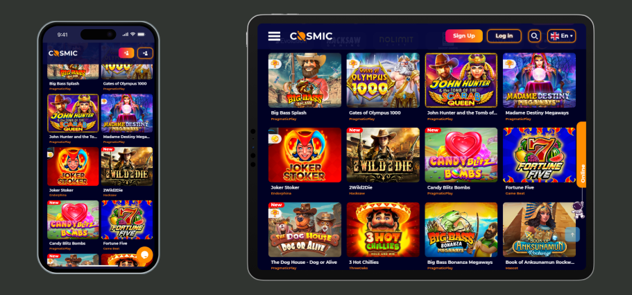 Comsicslots Casino Online on Mobile Phone Comsic Slots Mobile