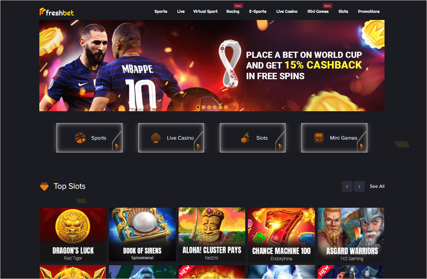 Casino Freshbet review in Canada Creshbet casino online review Canada