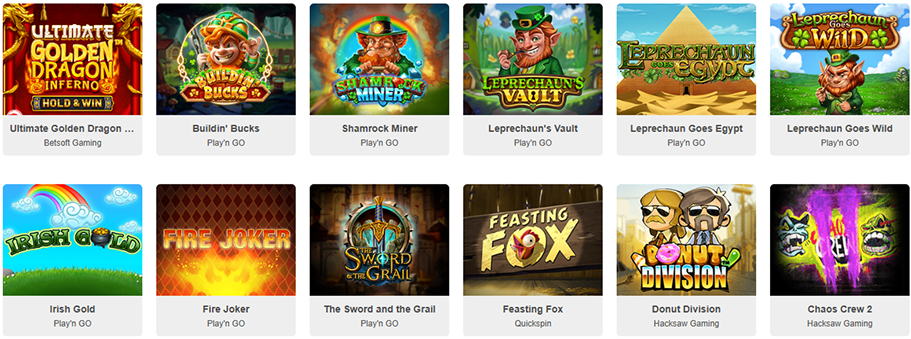 Top Games at Casino Impressario Impressario Games