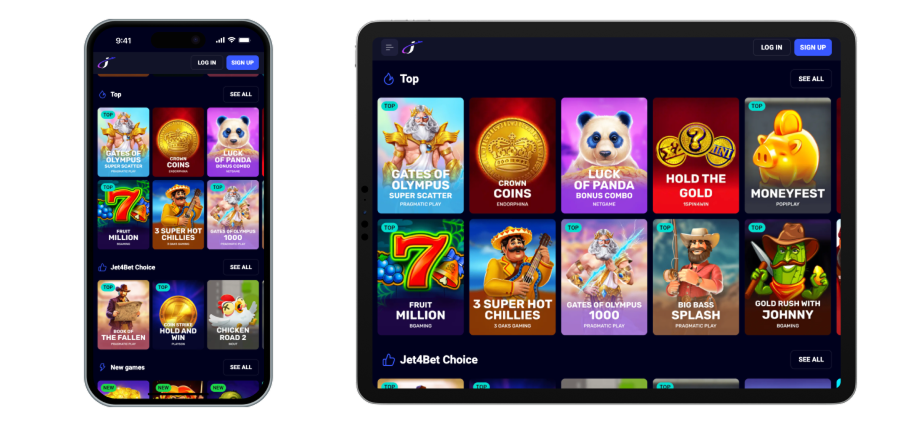 Mobile App Casino Jet4bet