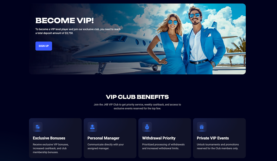 Vip Program at Jet 4 bet Casino