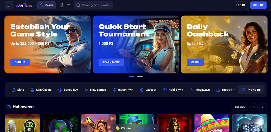 WebSite Jet4bet Online Casino
