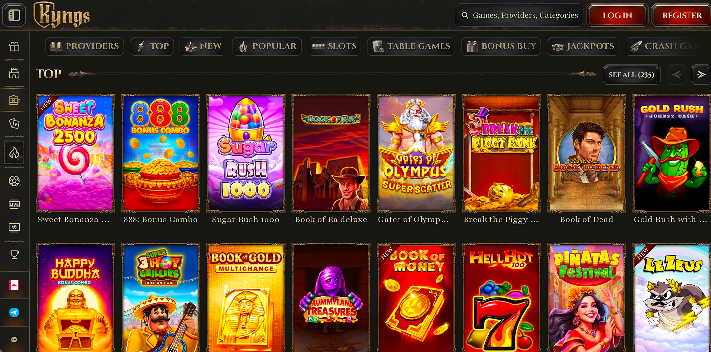 Kyngs 5 Casino Games