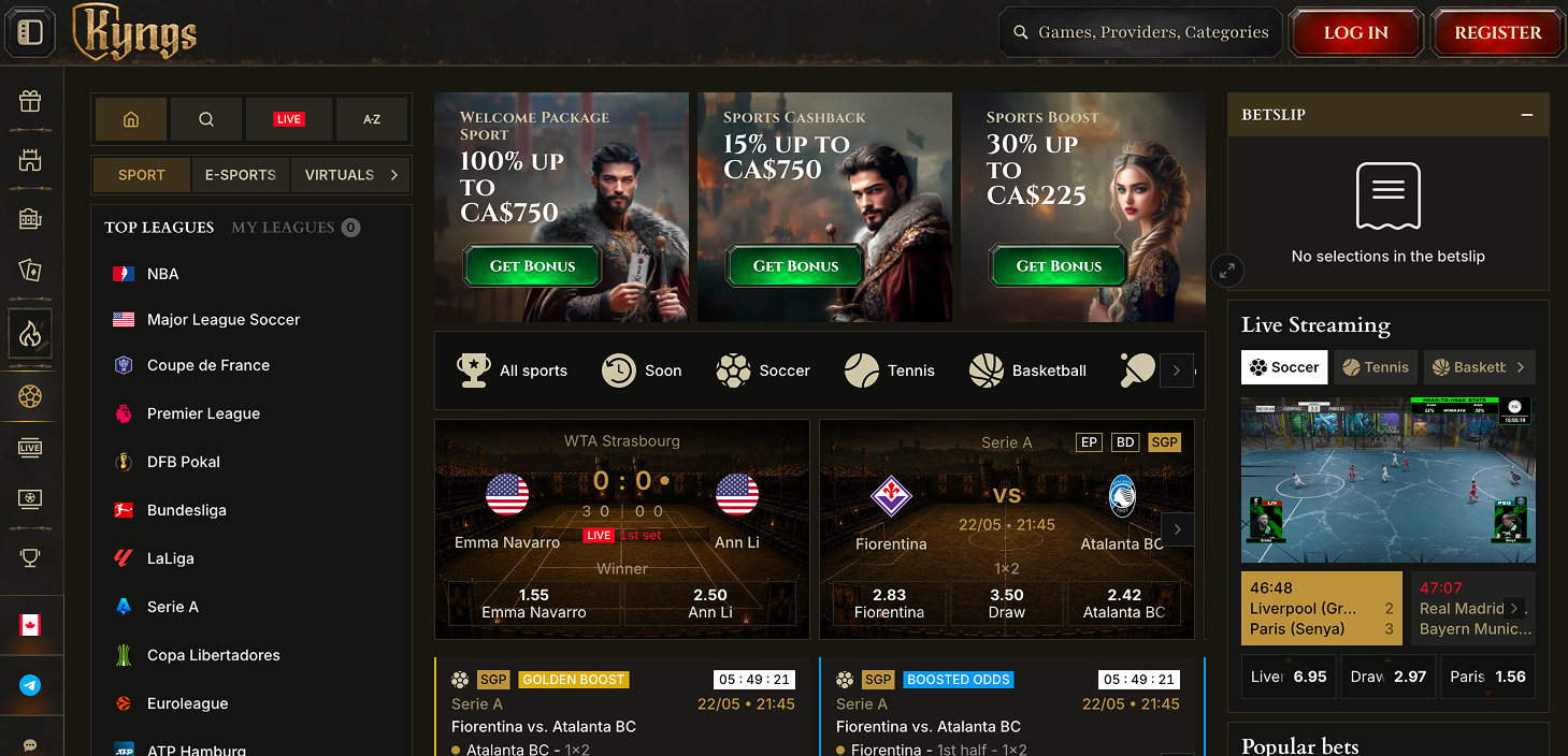 Kyngs5 Casino SportBetting