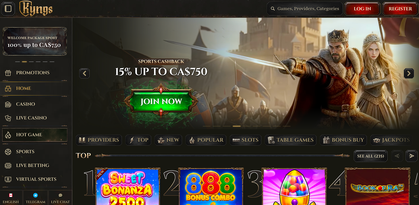 Kyngs Casino Review