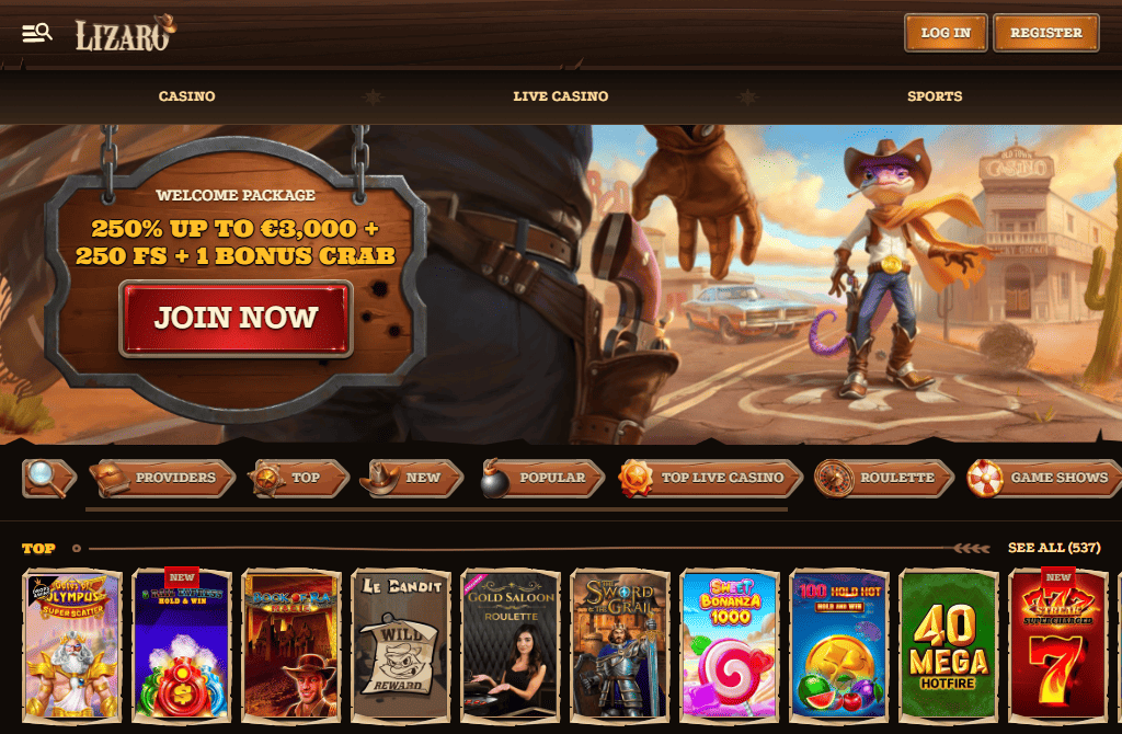 Lizaro Casino Welcome Bonus