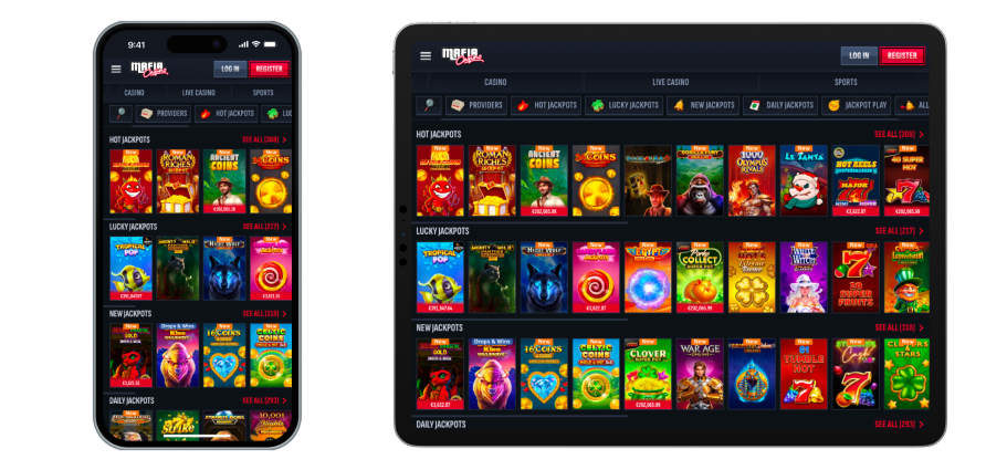 Mafiacasino2.com Mobile Version