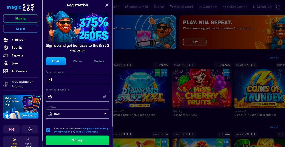 Magic 365 CA Login and Registration