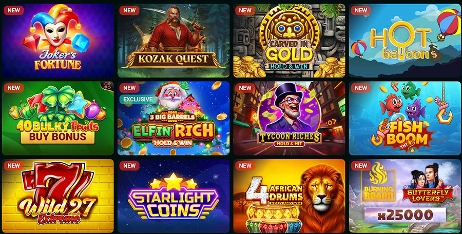Pin Co Casino New Games