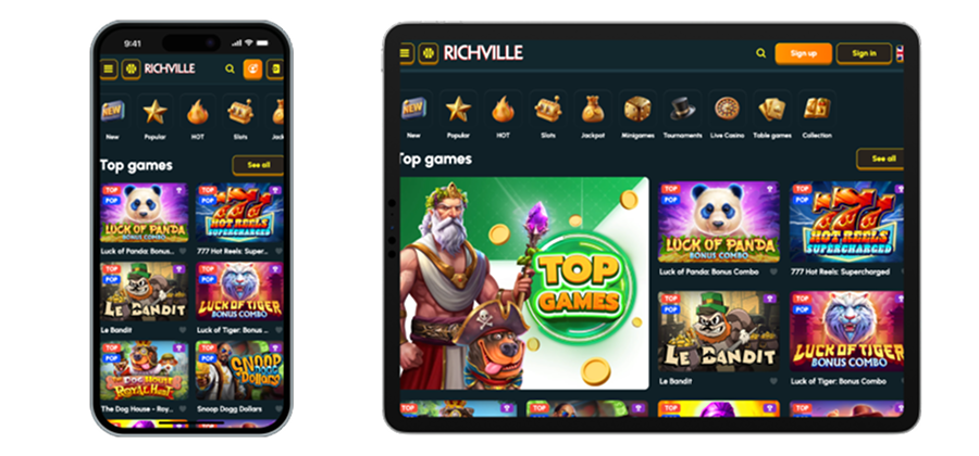 Casnio Rich Ville Mobile Version Richville Mobile