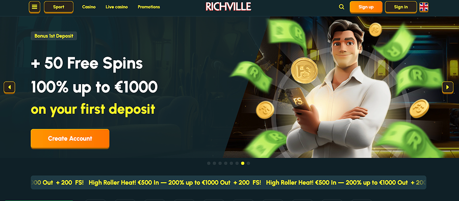 RichVille Casino Online Website WebSite Rich Ville Online Casino