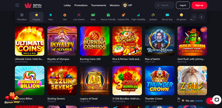 Online Casino SpinEmpire Top Slots