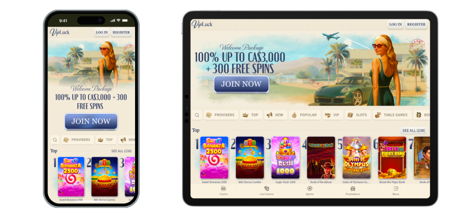 Vip Luck Casino Mobile App